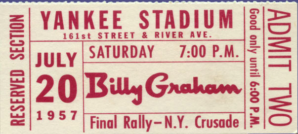 Yankee Graham ticket