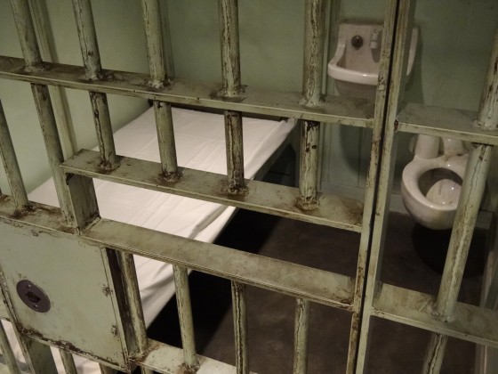 Recreation of Martin Luther King's cell in Birmingham Jail at the National Civil Rights Museum