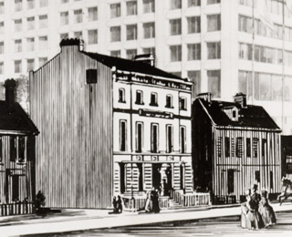 72 Nassau Street, in lower Manhattan: the first permanent home of the ABS beginning in 1822.