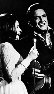 Johnny Cash and June Carter, Wikimedia Commons, public domain.